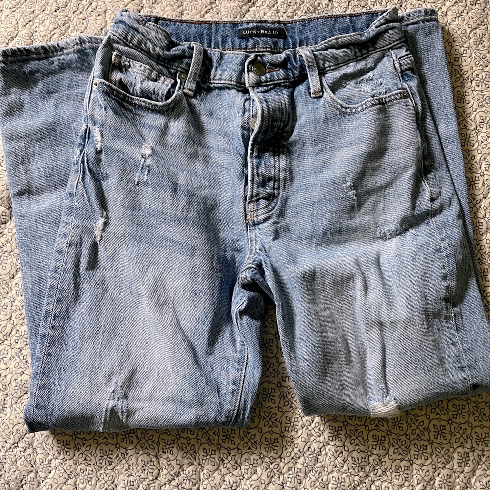 Lucky Brand Drew High Rise Mom Jeans